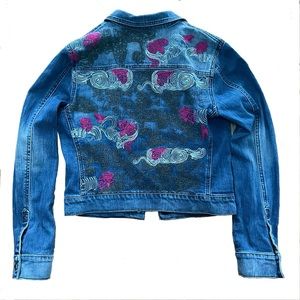 HABITUAL Jean jacket with embroidery